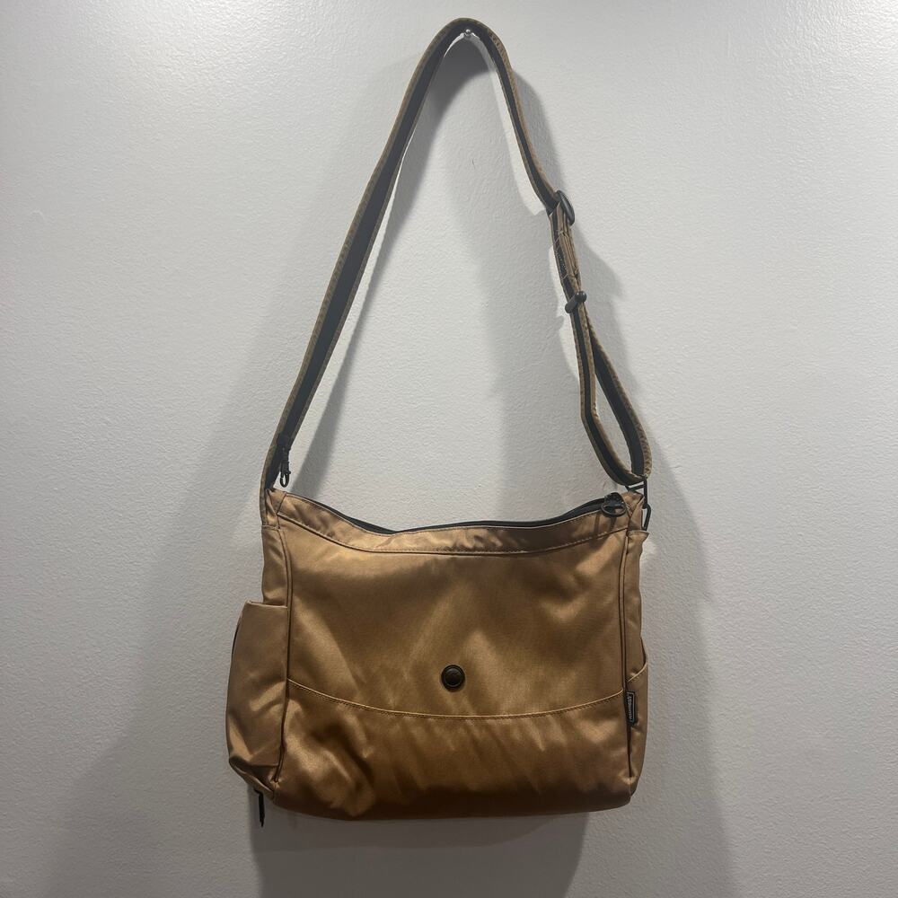 Pacsafe Citysafe 200 Tan Travel Anti-Theft Crossbody Shoulder Bag RFID Exomesh